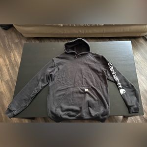 Black Carhartt Hoodie - Size M Loose Fit